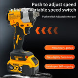 Dewalt DCF922 Brushless Impact Wrench Cordless Driver Large torque Variable Speed Electric Wrench 20V Rechargeable Tools