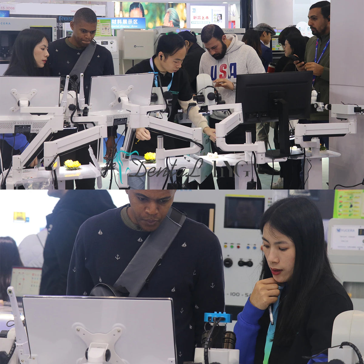 Dental Microscope With Camera Continuous Zoom Dental Root Canal Microscope With LED Light Clip On Chair Table Dental Equipment