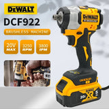 Dewalt DCF922 Brushless Impact Wrench Cordless Driver Large torque Variable Speed Electric Wrench 20V Rechargeable Tools