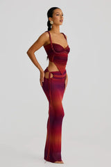 High-quality 3 Pieces Bikinis 2025 New Sets Sexy Push Up Backless Women's Swimsuit Gradient Cover-ups High-end Niche Beach Wear