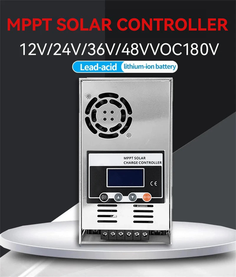 ECGSOLAX 60A MPPT Solar Charge Controller Battery Charging Controller 12V 24V 36V 48V Auto Max PV 150VDC 60A Solar Controller
