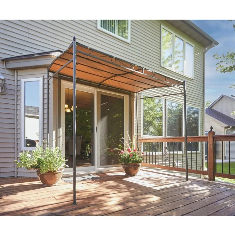 Small Gazebo 5' x 8' Canopy Tent Instant Shelter Outdoor Sun Shade for Patio, Backyard, Garden, BBQ Grill