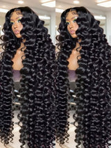250 Density Loose Wave 13x6 HD Lace Front Human Hair Wig Brazilian 30 40 Inch Curly Wigs Deep Wave 13x4 Lace Frontal Wig