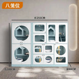 Cat villa cat house household solid wood interior cabinet house free space cat climbing frame integrated cage