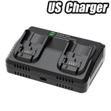 BATTOOL DCB102 4A 2 Slot Battery Charger For Dewalt DCB200 DCB101 DCB184 DCB105 US/EU/UK/AU Plug MAX Liion Battery Fast Charger