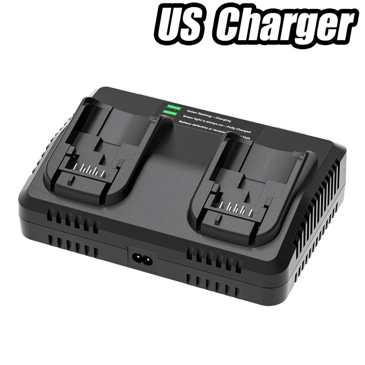 BATTOOL DCB102 4A 2 Slot Battery Charger For Dewalt DCB200 DCB101 DCB184 DCB105 US/EU/UK/AU Plug MAX Liion Battery Fast Charger