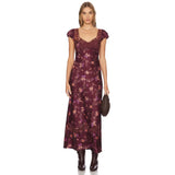 Fashionable Elegant Vintage Lace Patchwork Polka Dot Backless Maxi Dress For Women Luxurious Prom Dinner Party Wedding Guests