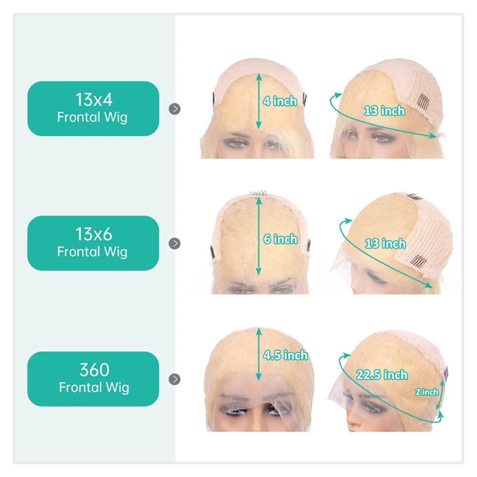 360 Lace Frontal Wig #613 Colored Straight Hd Lace Frontal Wig 13x6 13x4