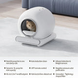 Large Automatic Cat Litter Box, Enclosed Self-Cleaning Electric Cat Toilet with Odor Control for Multiple Cats,Cat litter box