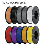 10KG/22LBS Multicolor PLA filament 1KG/Roll 1.75mm For 3D Printer Material for 3D Printing 3D Printer Filament Free Shipping