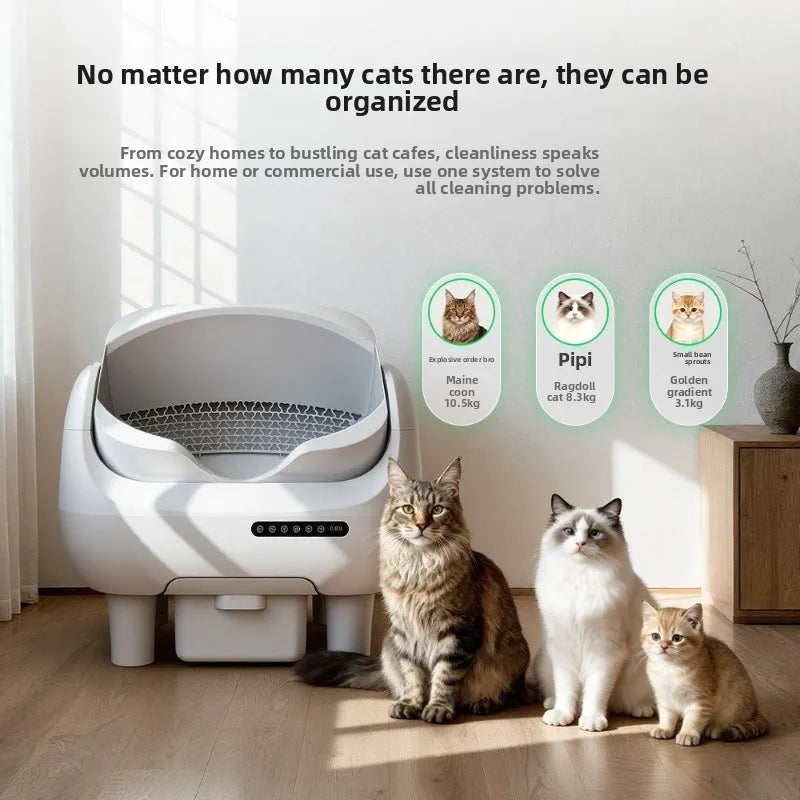 Automatic cat litter box open intelligent oversized electric cat toilet