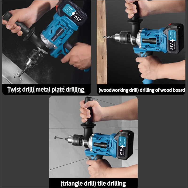 Brushless Cordless Mixer for Makita 18V Battery Industrial Concrete Mixer Drill for Thinset, Nail Mud, Ice, Heavy Duty Tool