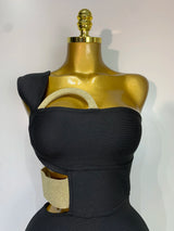 Luxury Birthday Dress Women Sexy Backless Black Bodycon Bandage Mini Dress Celebrate Birthday Evening Party Fashion Dress