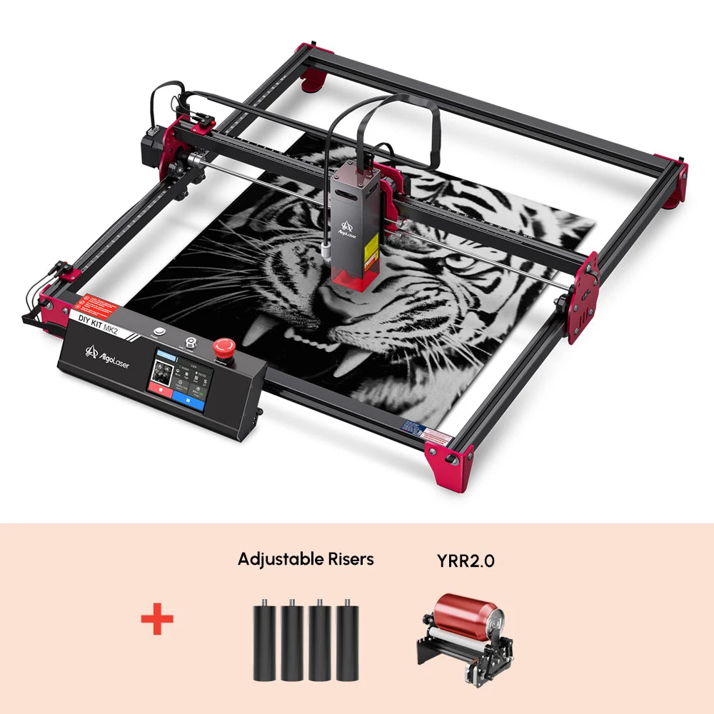 Algolaser DKMK2 10W Powerful Woodworking Laser Cutter Engraver Metal/Wood/Acrylic/Glass CNC Laser Cutting Engraving Machine
