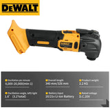 DEWALT Brushless Oscillating Multi-Tool Rechargeable Quick Blade Change for Sanding Trimming Grinding Cutting Jobs