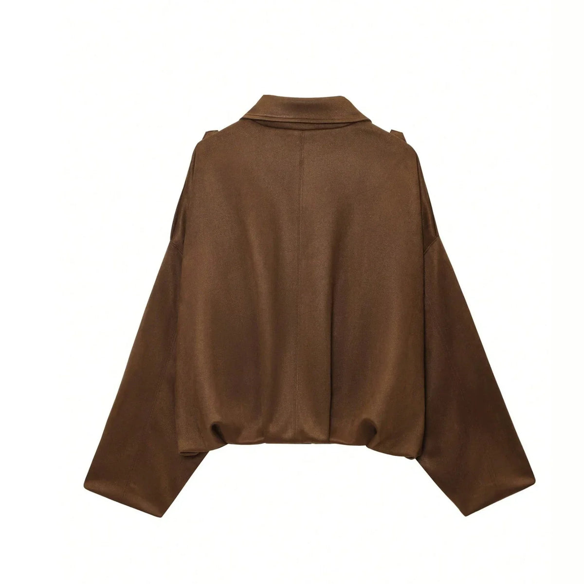 Women’s 2026 Autumn and Winter New Casual Fashion Suede-Textured Pilot Jacket Top