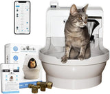 Nordic Deluxe Self-Cleaning, Fully-Flushing, Automatic Cat Litter Postmodern Box-New