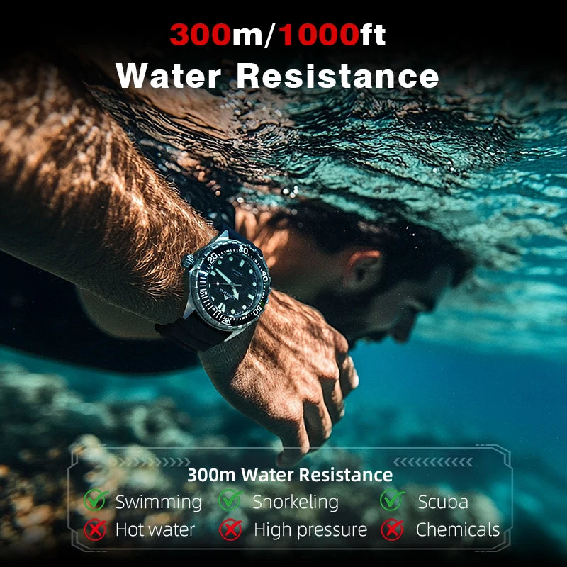 NORTH EDGE 2026 New TRITON Solar Powered Dive Watch Men Luxury Digital Watches For Men 316L Stainless Steel Case Waterproof 300M