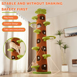 Forest Large Cat Tree with Scratching Post Modern Cat Tower Super Large Cat Tree Tower for Indoor Cats Adults