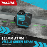 Makita Professional Laser Level Dual Mode Self-Leveling And Manual Slope Adjustment For Complex Layout Tasks tools