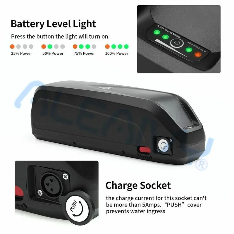 Hailong Bicycle 36V 20AH/ Hailong Battery Pack Polyester DP-9 with , Motor 750W/1000W BMS Built in Power Battery 100% original