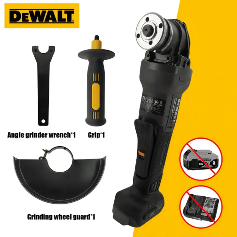 DEWALT DCG406 20V Max XR Cordless 6.0Ah 125mm Angle Grinder M14 Spindle 9000 RPM for Construction DIY Industrial Use