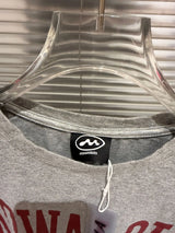 Mowalola Sweat Opium YVL style graphic print grey fitted short-sleeved base layer T-shirt