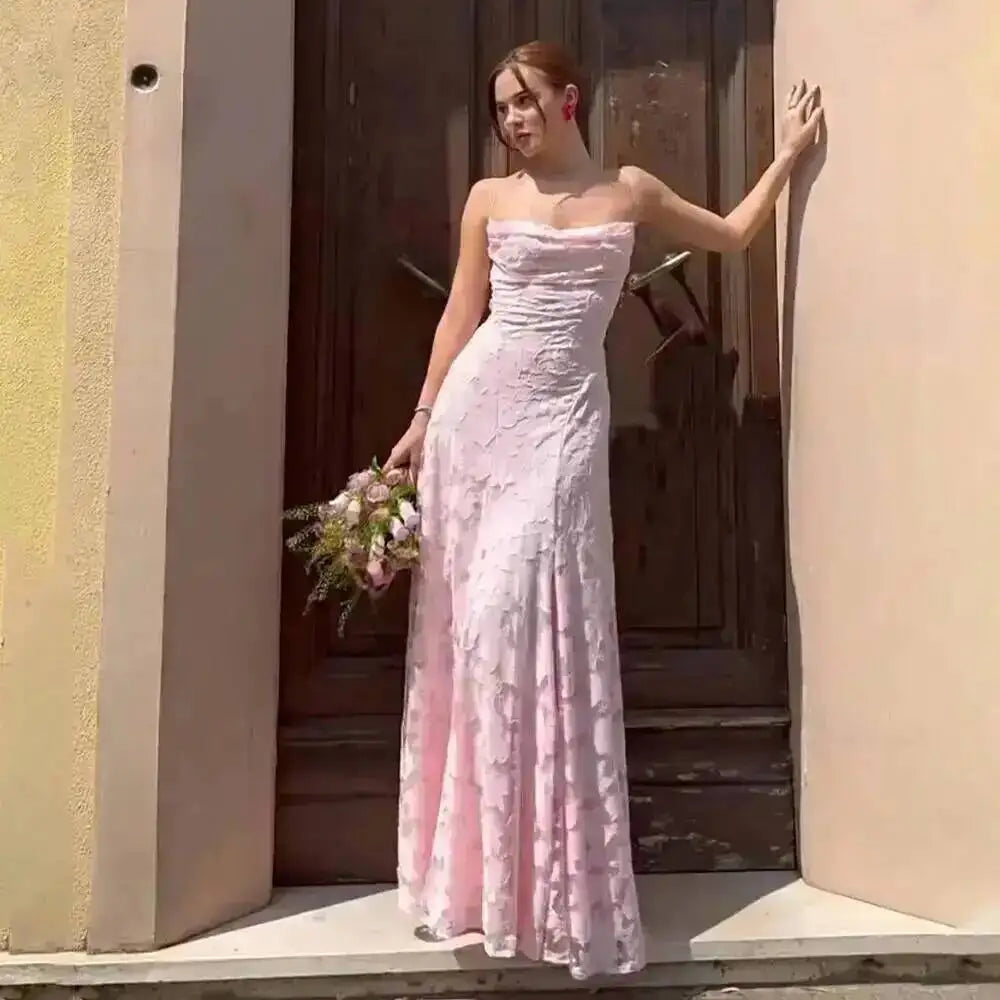 Giyu Sexy Evening Party Dresses Women 2026 Summer Beach Backless Bandage Maxi Long Dress Big Swing Jacquard Holiday Wedding Robe