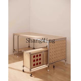 SM new home new wood computer desk workbench desk aluminum profile rectangular table
