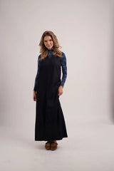 AS AW26 Denim V-Neck sleeveless denim maxi dress woman clothes