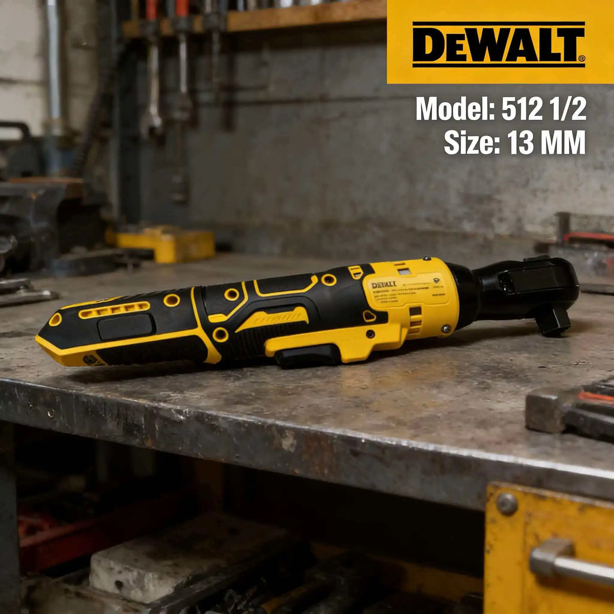 DEWALT DCF512 13MM Ratchet Right Angle Wrench Variable Speed Brushless Power Wrench LED light Cordless Battery Power Tools