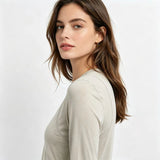 Women's Merino Wool Long Sleeve Shirts Outdoor Sports Yoga T Shirt Women Merino Wool Base Layer Tops Soft Breathable Quick Dry