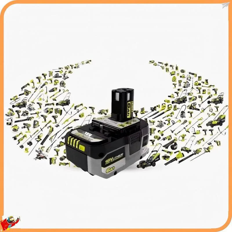 For RYOBI high-performance lithium battery 18V with no memory effect and low self discharge for all tools P104, P107