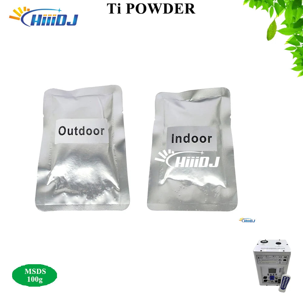1-200bag Ti Powder 100g For Pyrotechnics Machine Outdoor Indoor Cold Spark Sparkler Metal Titanium Powder Fireworks Materials