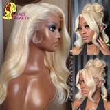 360 Invisible Drawstring 613 Blonde 13x4 13x6 Body Wave Lace Front Wig Preplucked Brazilian Lace Front Human Hair Wig 30 40 Inch