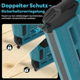 2 in1 Electric Nail Gun Nailer Depth Adjustment Stapler F15-F50 Furniture Staple Gun For Makita 18V Battery