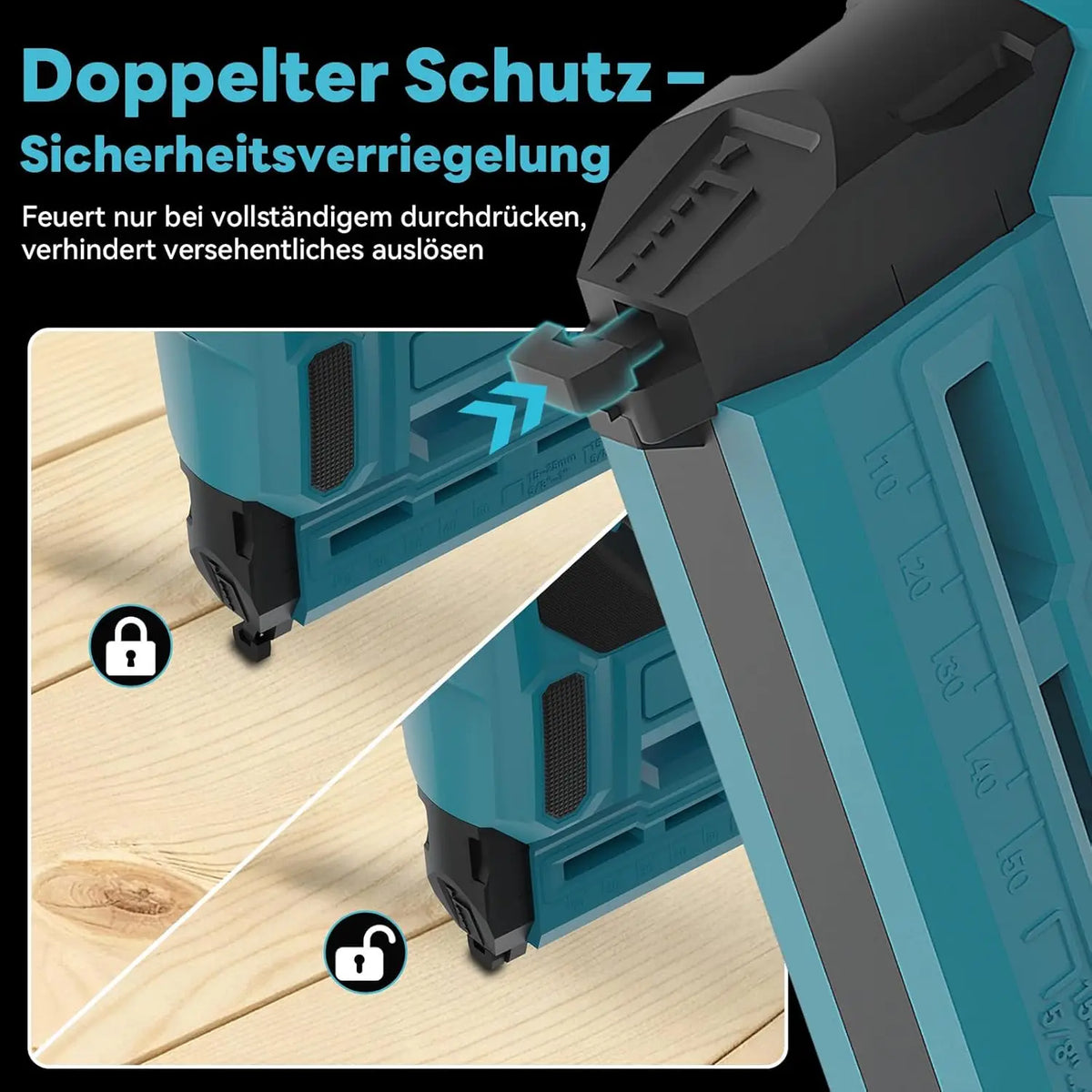 2 in1 Electric Nail Gun Nailer Depth Adjustment Stapler F15-F50 Furniture Staple Gun For Makita 18V Battery