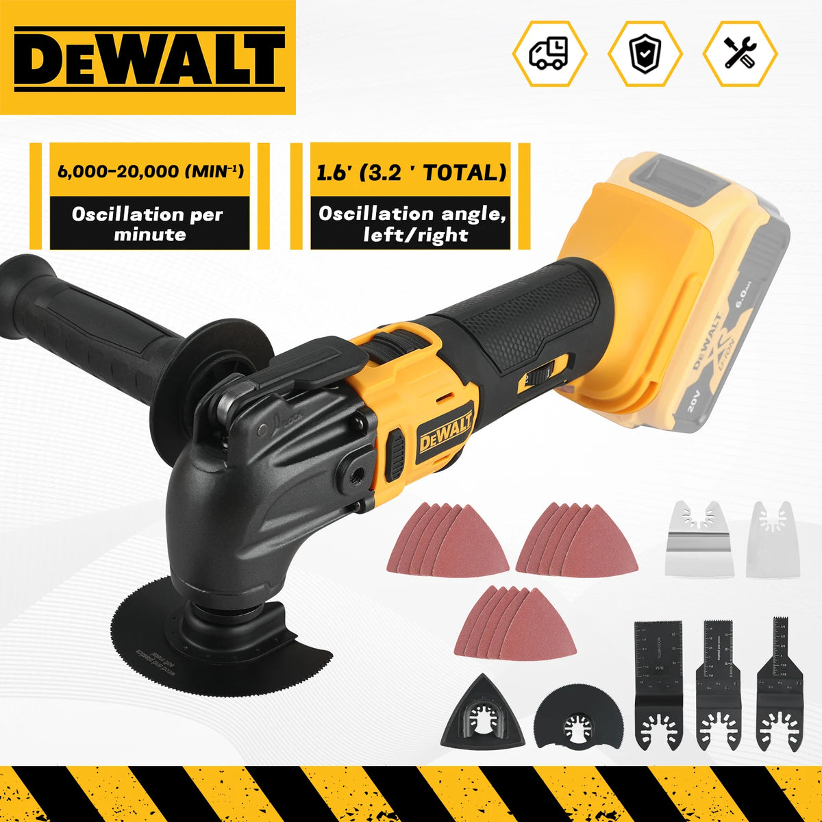 Dewalt 20V universal battery multi-function swing brushless, cordless vibration, woodworking power tool electric lawn mower saw