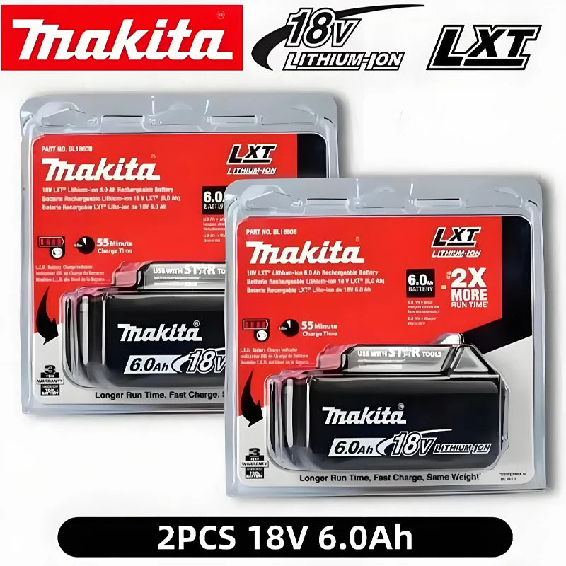 Original Makita battery 18V 6Ah rechargeable battery, BL1850 BL1860 BL1890 BL1860B power tool 18V 6000mAh Makita lithium battery