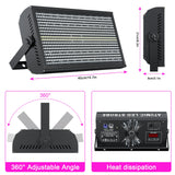 U'King 1/2Pcs 200W LED RGBW 48+8-Segment Strobe Light DMX512 Wash Stage Light Uplight DJ Lights For Party Disco Wedding Bar KTV