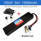36V Lithium Battery Pack 10S4P 12Ah 14Ah 18650 Grade-A Cells 500W-1000W Built-in BMS for Kugoo M2 M2 Pro M2+ Electric Scooter