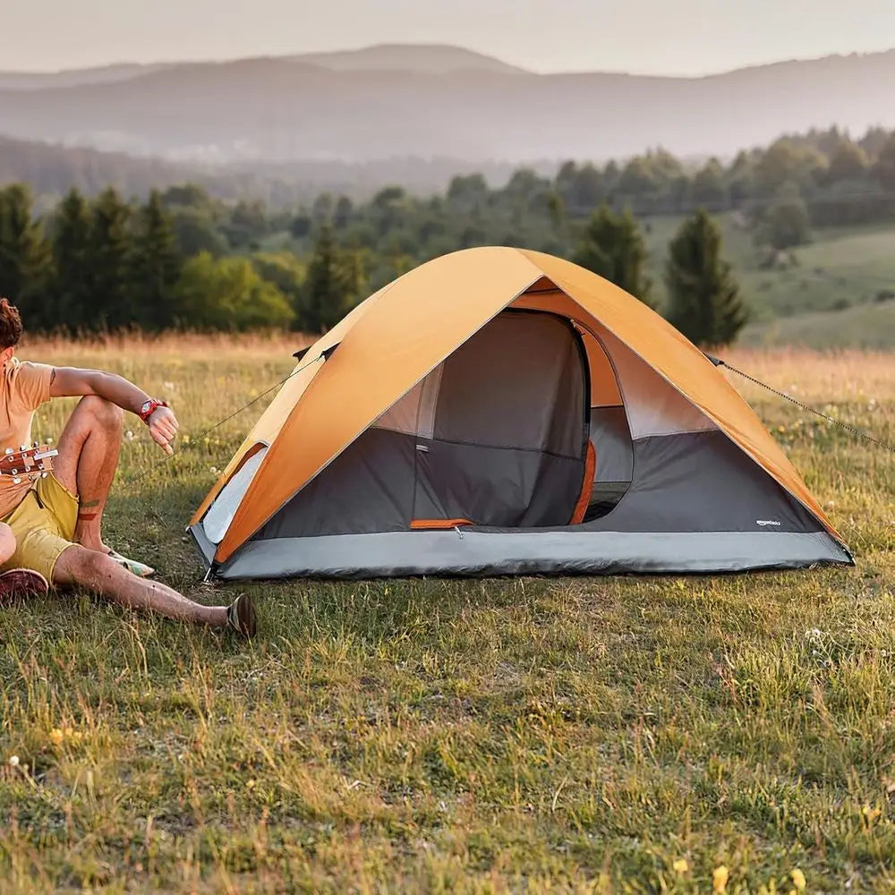 3-Season Dome Tent for Camping with Rain Protection