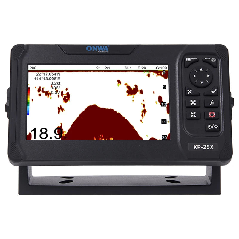 ONWA KP-25F 5 Inch GPS Chart Plotter Fish Finder Navigator with Echo Sounder/Depth Sounder Marine China