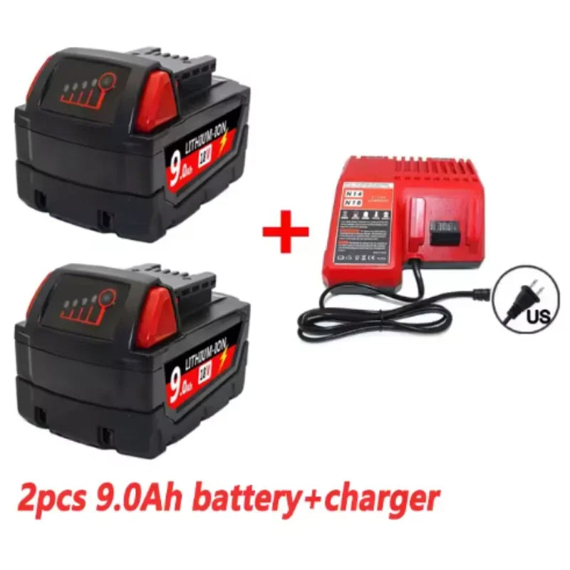 9.0Ah/12.0Ah/6.0A M18 18V Replacement For Milwaukee M18B5 XC Li-ion battery Charger, BR, 48-11-1815 2604-20 48-11-1850 charger