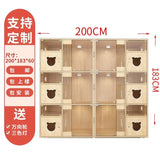 Cat Cage Cat Villa Cat Nest Cattery Pet Display Cabinet Delivery Room Pet Shop