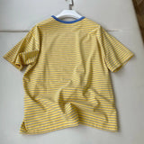 Women's High Quality Classic Retro Striped T-shirt Fashion Original Letters Embroidery Design Short Sleeve Tees