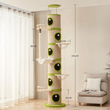 YFY  Integrated Space Capsule Non-Solid Wood Pillar Sisal Toy Cat Supplies Cat Climbing Frame