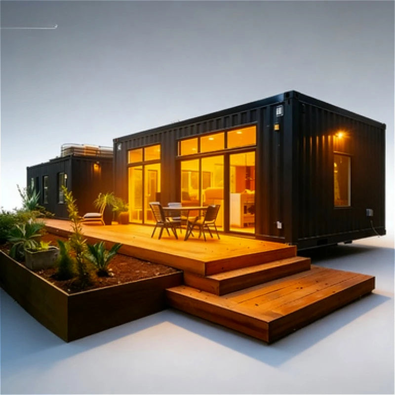 Container House Luxury 40 Feet Assemble Prefab Mobile Home with Pot House Feature for Bedrooms or Mall Use Modular House