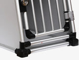 2025 Aluminium Heavy-Duty Dog Car Cage Double Doors Escape-Proof Indestructible Large Kennel House Camping Furniture Pets