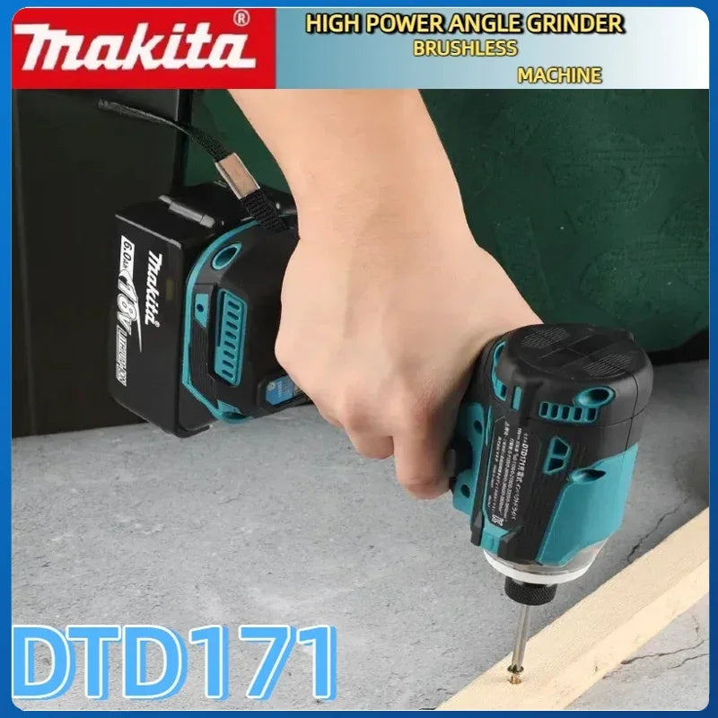 Makita Impact Driver DTD171 Brushless Rechargeable Screwdriver Drills Cordless Power Tools 18V BL Motor Bare Tool Unit Tools
